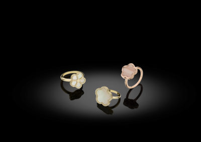 Rings from the ‘Petals’ collection.
